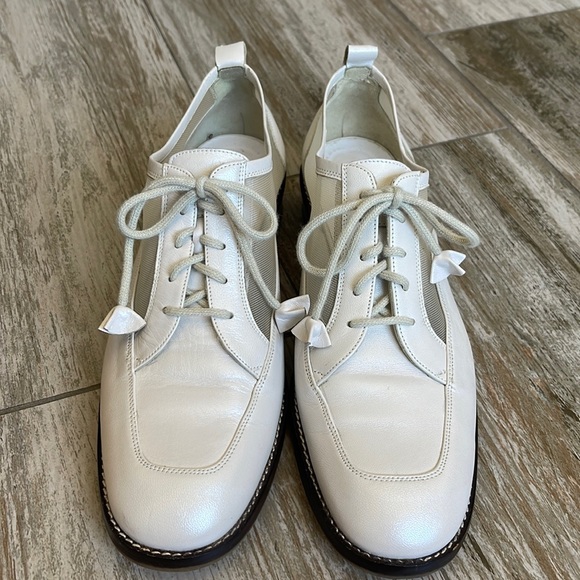 Donald J. Pliner Shoes - Donald J Pliner pearlescent white formal loafer